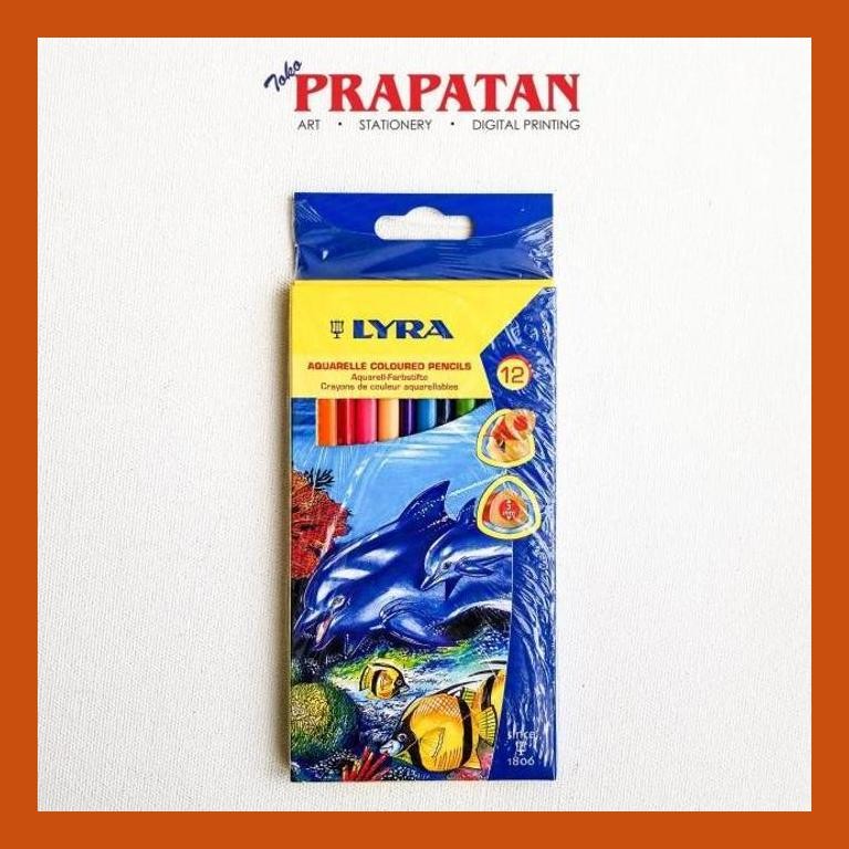 

[ PERALATAN LUKIS / GAMBAR ] PENSIL WARNA LYRA AQUARELLE 12 WARNA (PANJANG) / COLOURED PENCILS GOOD QUALITY