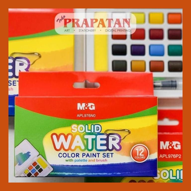 

[ PERALATAN LUKIS / GAMBAR ] M&G SOLID WATERCOLOR SET APL976 | CAT AIR SET COD