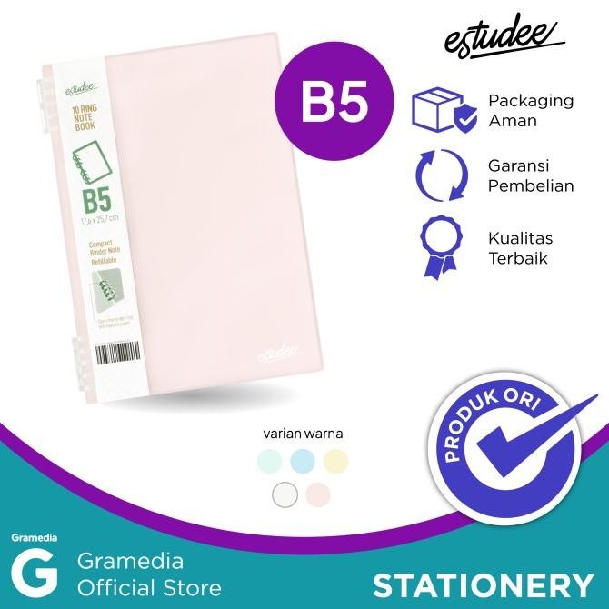 

Estudee 10Ring Notebook B5 Cotton Pink