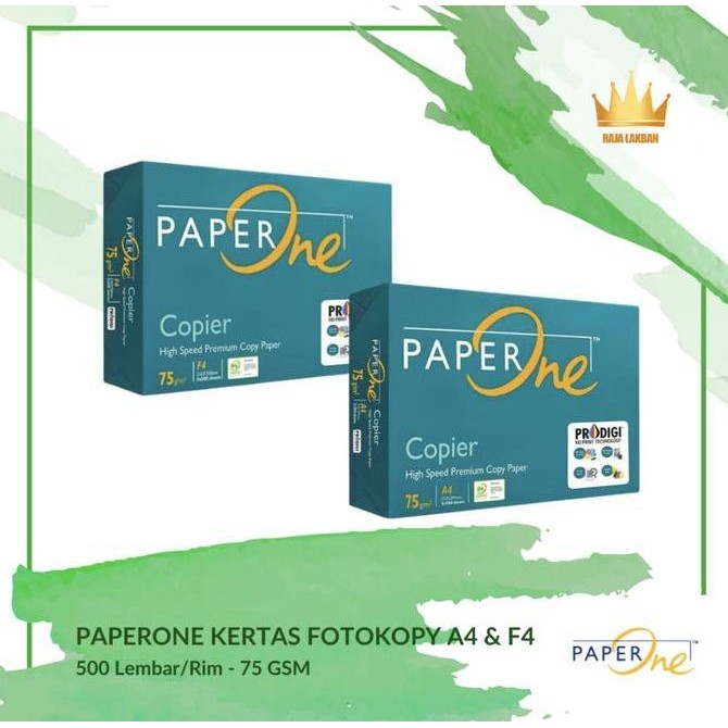 

Kertas HVS Fotocopy Paper One F4, A4/ 75 Gsm/ 500 Lembar - Ream