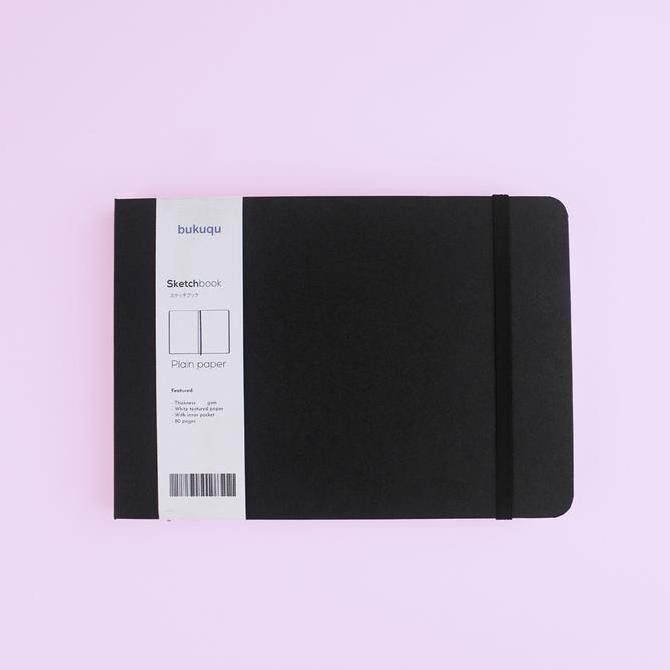 

Bukuqu Sketchbook A5 230 gsm Landscape/Watercolor Sketsa Hardcover-Notebook gambar/ Lukis/ Cat Air