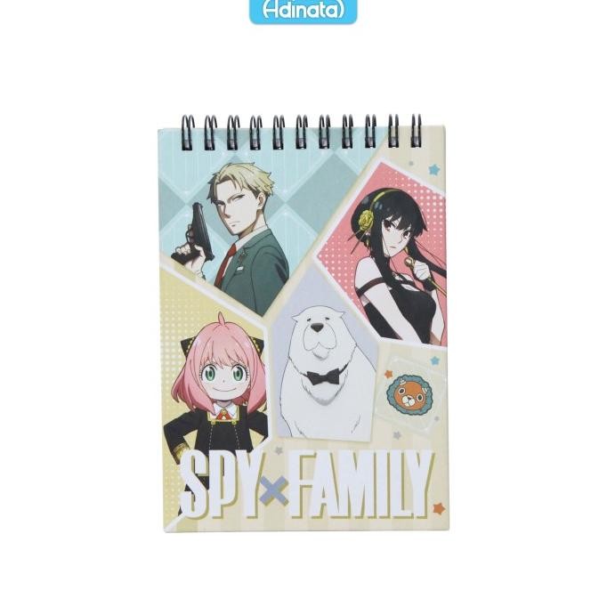 

Spy X Family A6 memo Spiral Notebook 2431-4345/Adinata/Buku Catatan