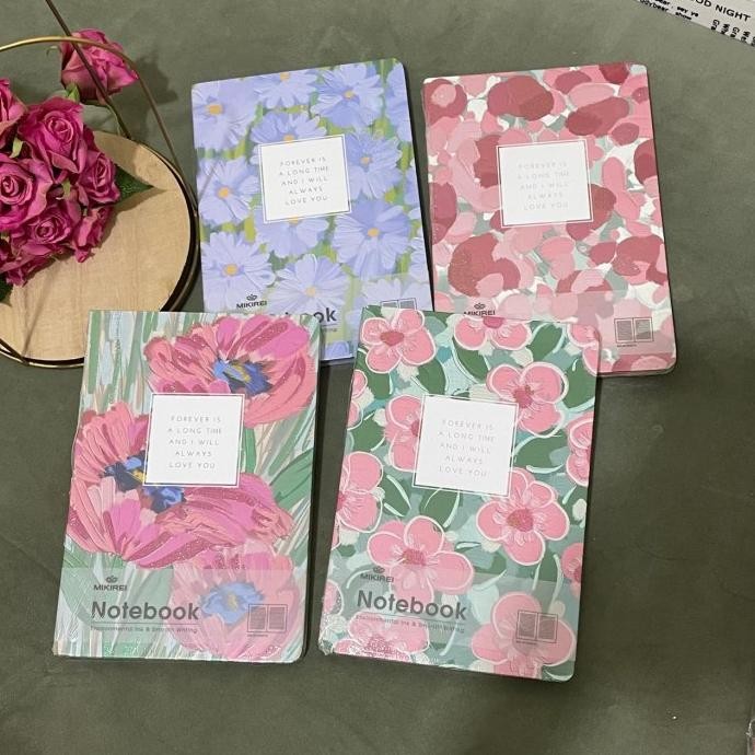 

MIKIREI A5 Hardcover Notebook | Notebook Diary Planner Journal Catatan Aesthetic Isi Dalam Bergaris
