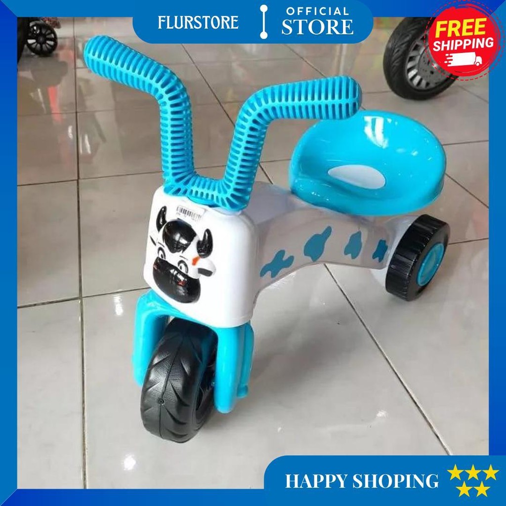 (Bisa Cod) Mainan Anak Sepeda Sapi Roda Tiga / Mainan Sepeda Dorong Anak Roda Tiga D Promo 4.4