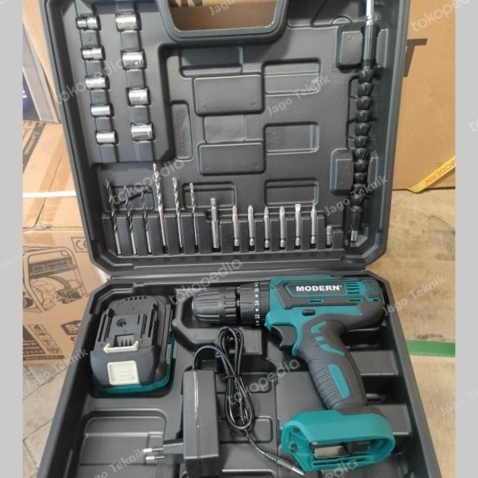 Mesin Bor Cas 20V Baterai M16 Cordless Impact MODERN M 16 Modern M-16