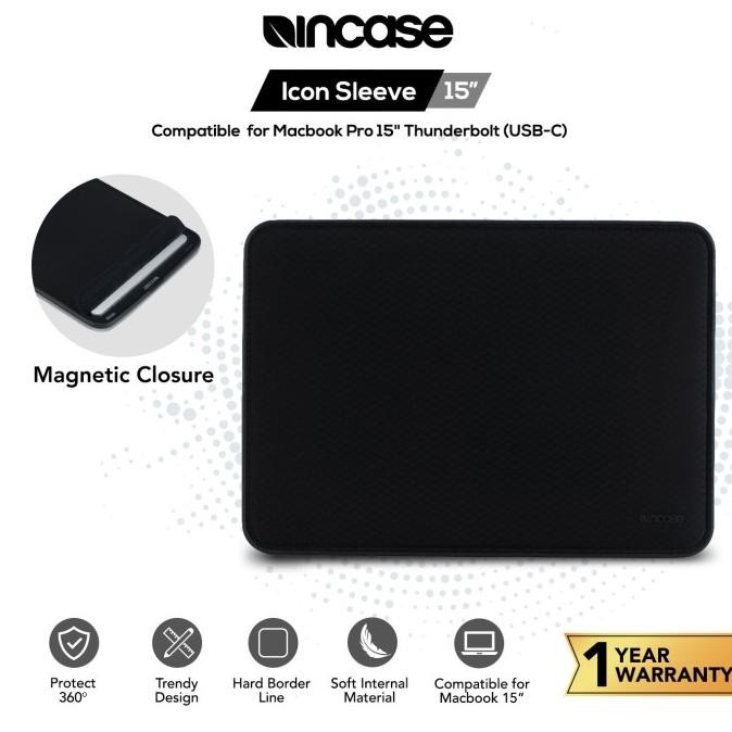 Promo Incase Icon Sleeve Diamond Ripstop For Macbook Pro 15 Inch Thunderbolt3 Usb-C (Inmb100286) | S