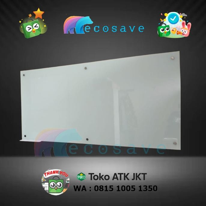

TERMURAH - Glassboard Papan Tulis Kaca Magnetik Whiteboard Custom