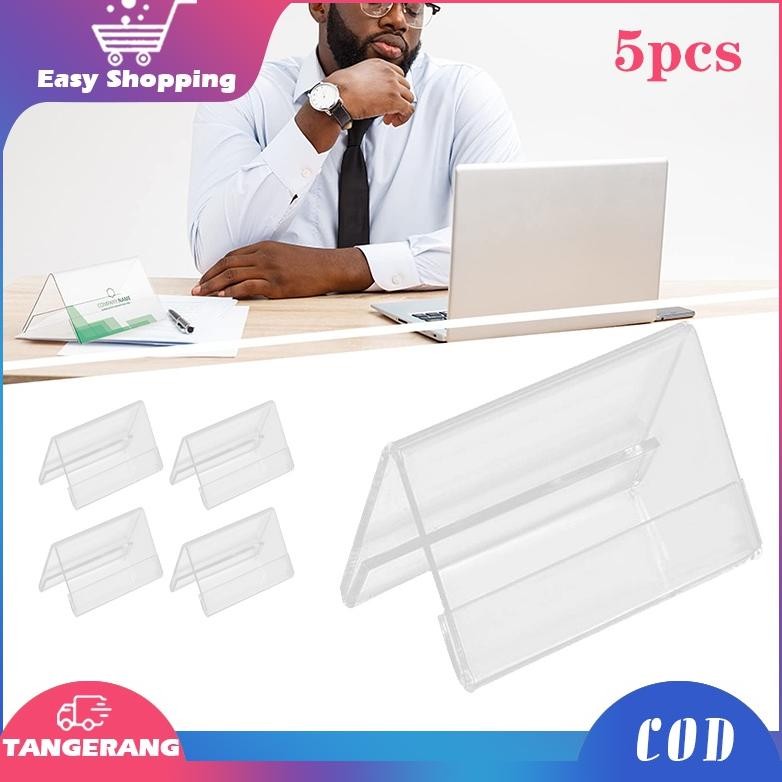 

PL30 5pcs Nama Meja 8x20cm 2 Sisi Name Desk Akrilik Papan Nama V-Shaped Name Plate Tag Original