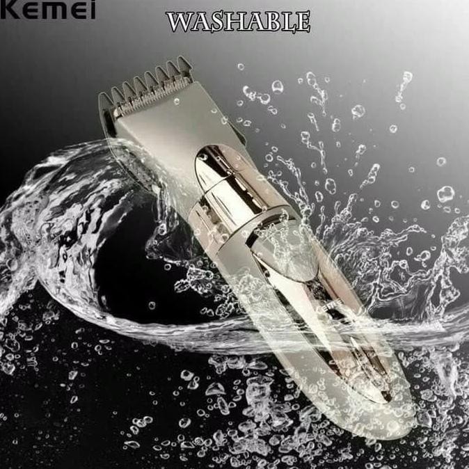 Alat Cukur PORTABLE Anti AIR,Mesin cukur KEMEI KM-605 Rechager