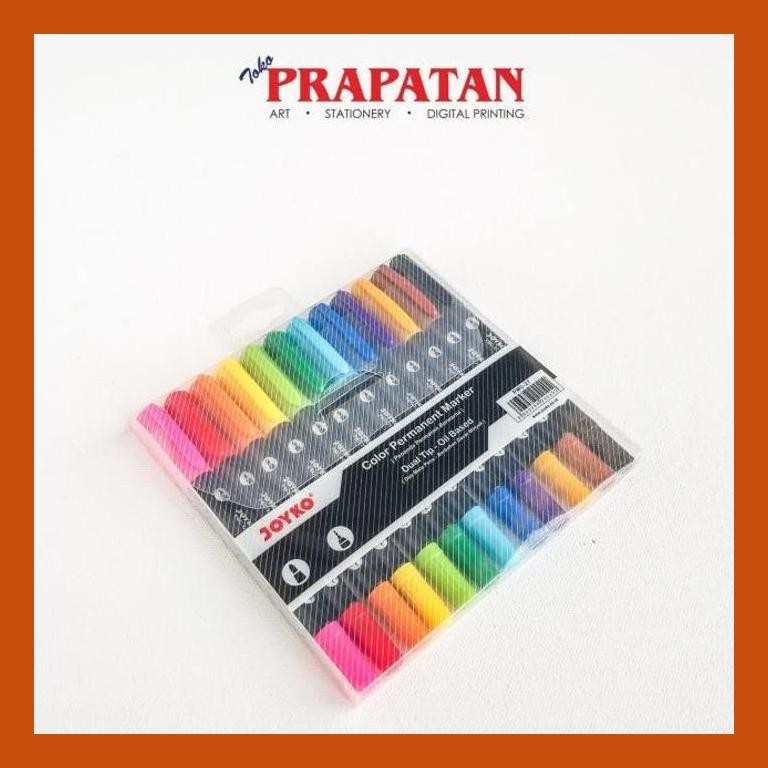 

[ PERALATAN LUKIS / GAMBAR ] JOYKO COLOR PERMANENT MARKER 12 WARNA PMC-27 SIAP KIRIM