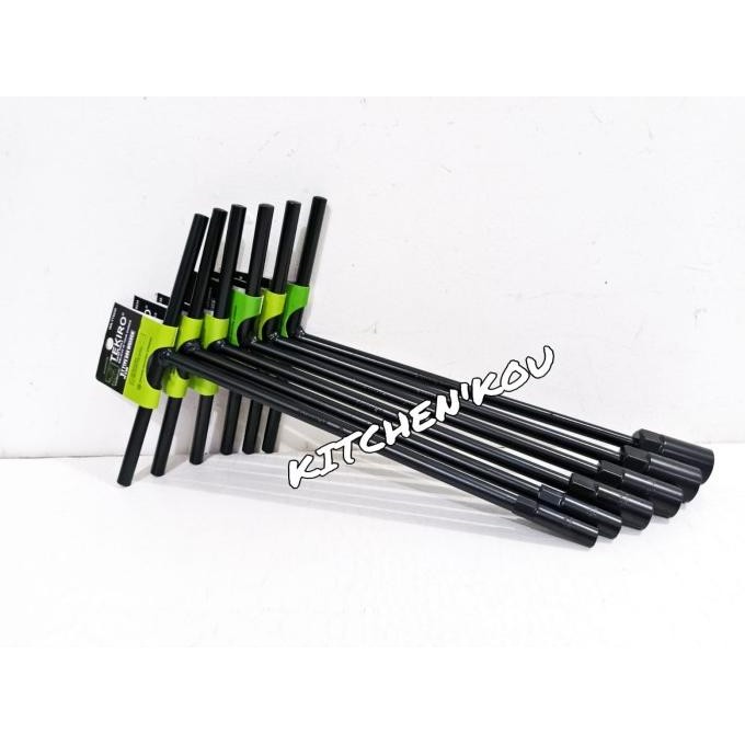 BEBAS ONGKIR - KUNCI T TEKIRO SET 6 PCS / KUNCI T 8-10-12-14-17-19