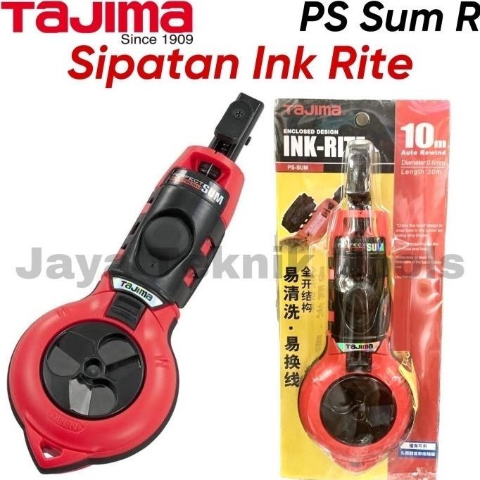 

NEW Sipatan Tajima Ink Rite 10m Marking Tool Alat Auto Rewind Jepang Merah