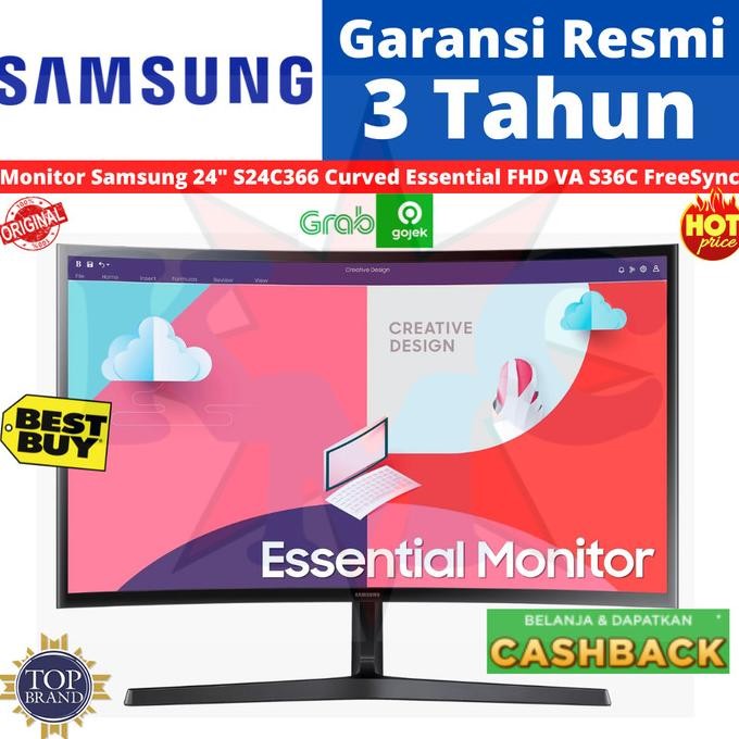 SAMSUNG LED MONITOR 24 Inch LC24F390FHEXXD CURVE