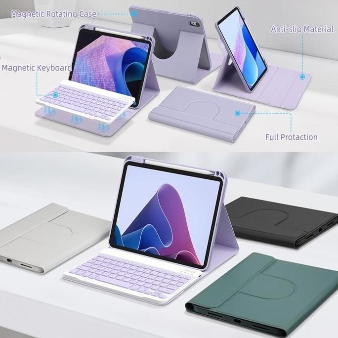 GOOJODOQ FOR IPAD CASE BLUETOOTH KEYBOARD AND MOUSE SET MAGNETIC 720 ROTATION IPAD CASE FOR IPAD AIR