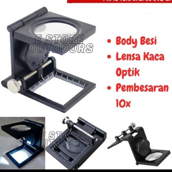 

Kaca Pembesar Printing/Tekstil Lipat Asli Kaca