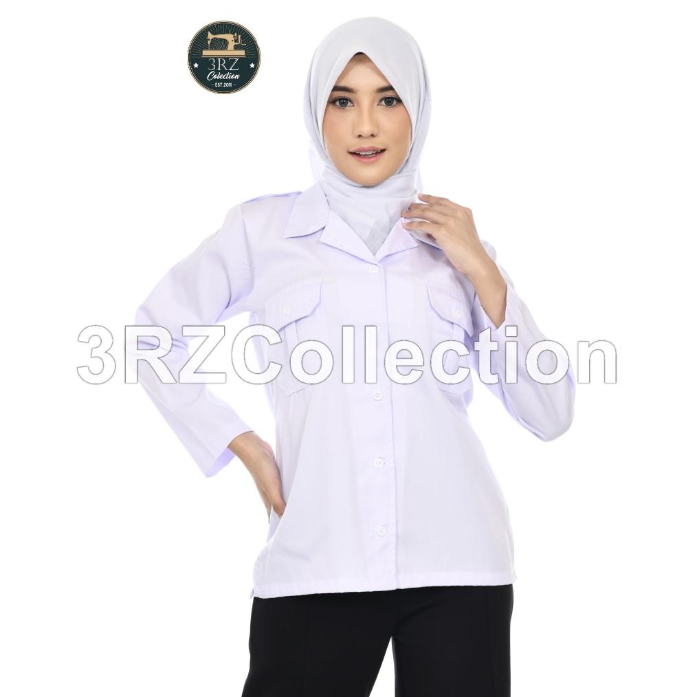 Baju Dinas Putih Pns Wanita Kemeja PDH Putih PNS Cewek Kemeja Putih Pns Wanita Baju Putih Pns Wanita