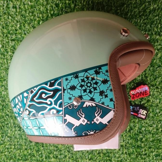 PROMO helm vespa batik original 100%