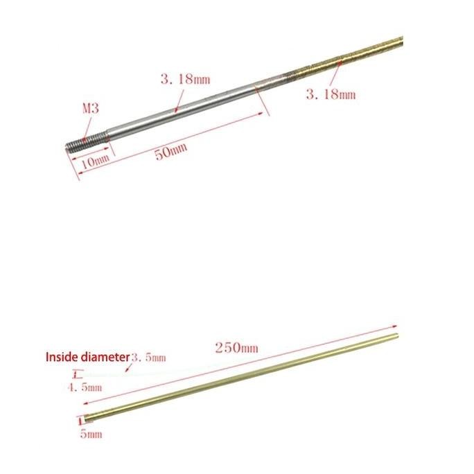 350MM RC MODEL BOAT SHAFT KIT/4MM FLEXIBLE AXLE RC BOAT 1304T
