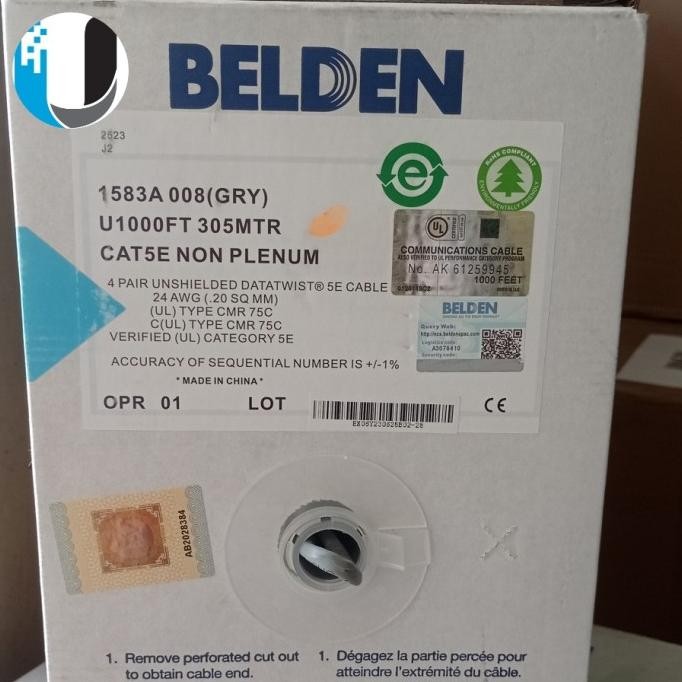 NEW Kabel belden original usa utp cat5e panjang 305m