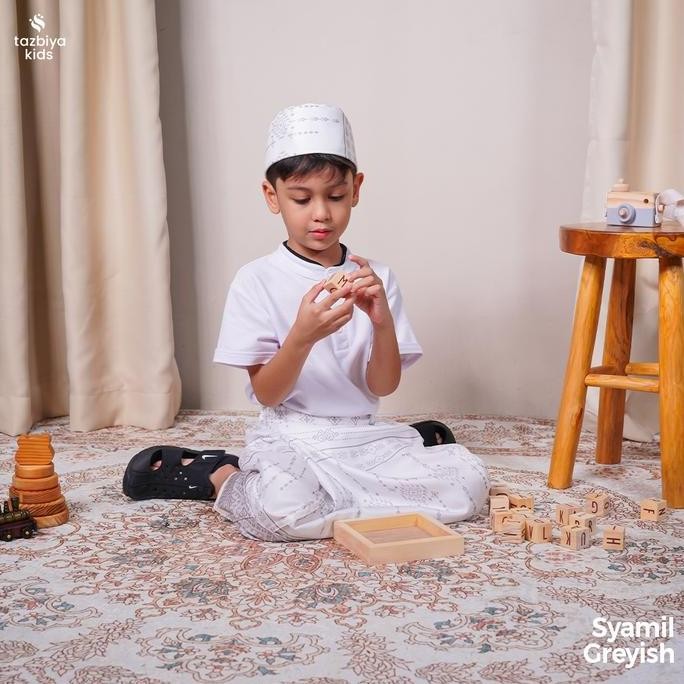 [NEW] TAZBIYA SARUNG ROK INSTAN+ PECI ANAK LAKI-LAKI MOTIF | SARUNG ANAK INSTAN | SARUNG CELANA ANAK