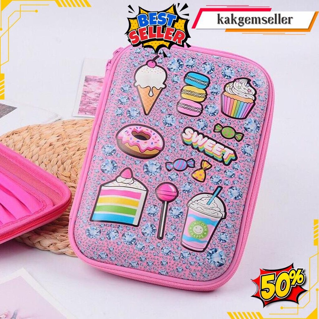 

Kotak Pensil 3D Pencil Case Mirip Smiggle Lookalike Kb Pg Tk Sd Hardtop Organizer Lucu Tepak Alat Tulis Gratis Ongkir