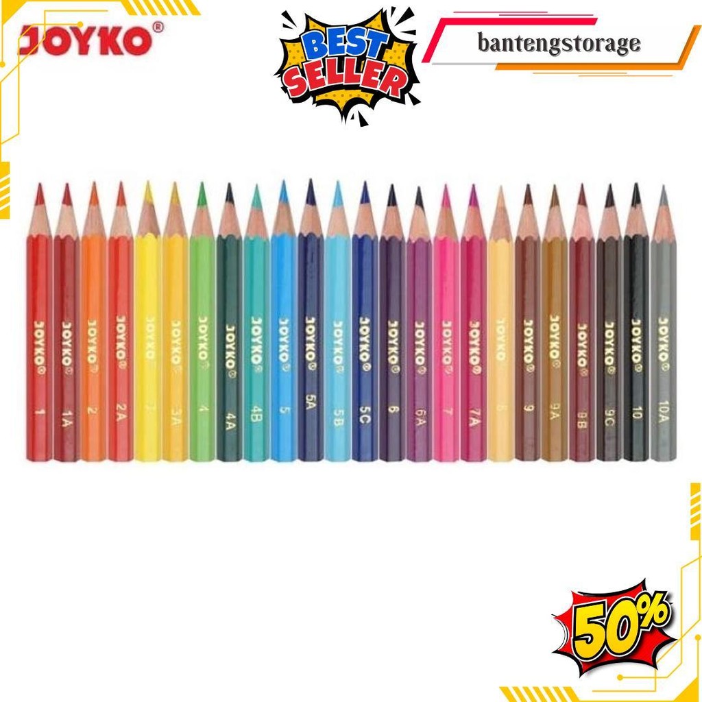 

Color Pencil / Pensil Warna Joyko Cp-S24 / 24 Warna Original Produk