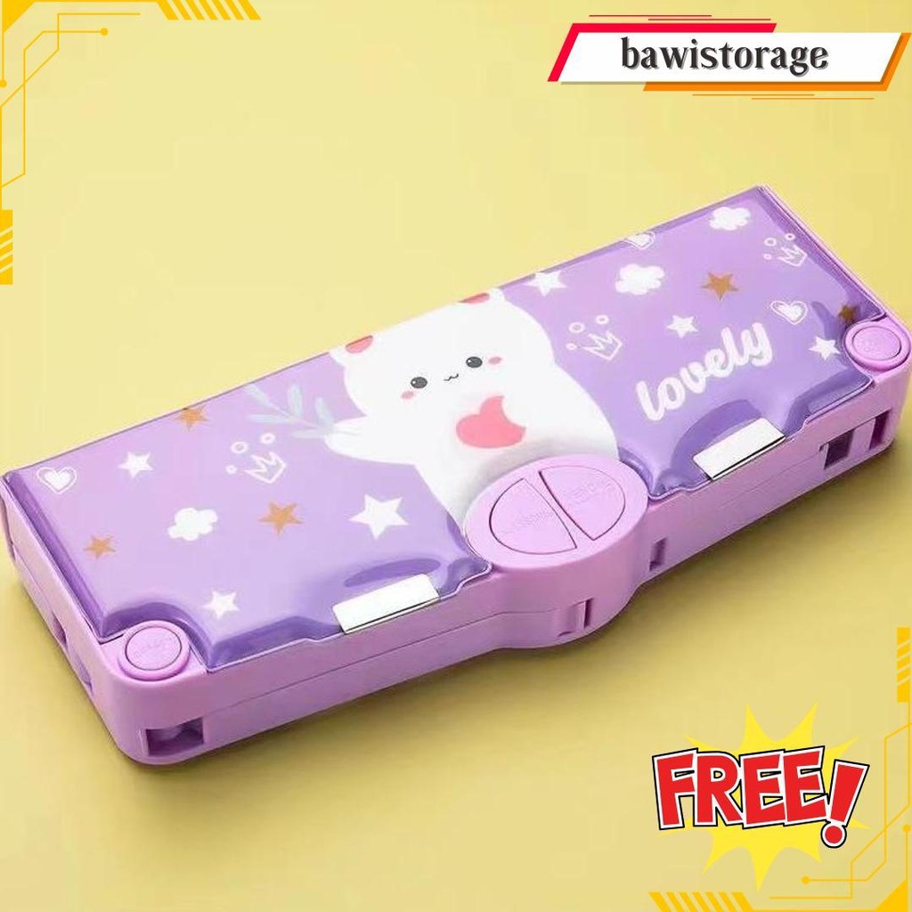 

Kotak Pensil Mekanik Serbaguna Anak Sekolah Mekanik Multifungsi Fullset Penggaris Gunting Original Cod