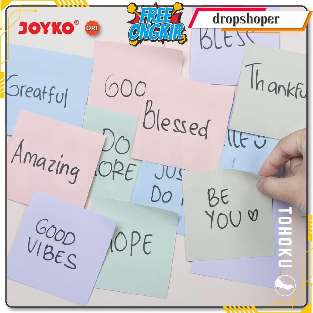 

(400 Lembar) Sticky Notes Pastel - Memo Tempel Joyko Terlaris