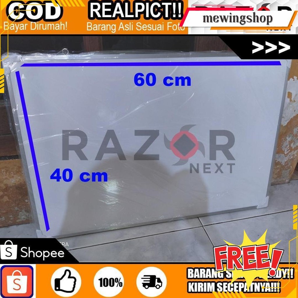

Papan Tulis 2 Fungsi Whiteboard Dan Blackboard Bolak-Balik Hanya 1 Papan | Bisa Cod | Bisa Spidol Dan Kapur | Ukuran 60 Cm X 40 Cm | Murah | 1 Pcs | Furniture Rumah Termurah Banget