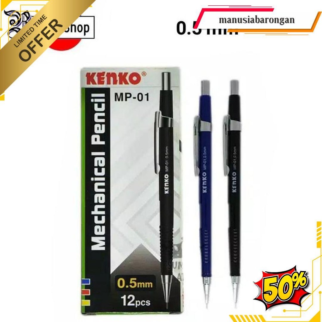 

Pensil Mekanik 0.5 Mm Kenko Mp-01 Mechanic Pencil Gratis Ongkir
