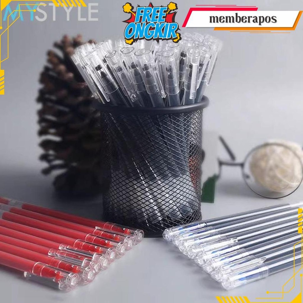 

Happy Time Grosir !! Tc95B (6 Pcs / 12 Pcs) Pen Pulpen Tinta Isi Banyak Ada 3 Warna Pen Gel Isi Banyak Alat Tulis Sekolah Kantor Cod