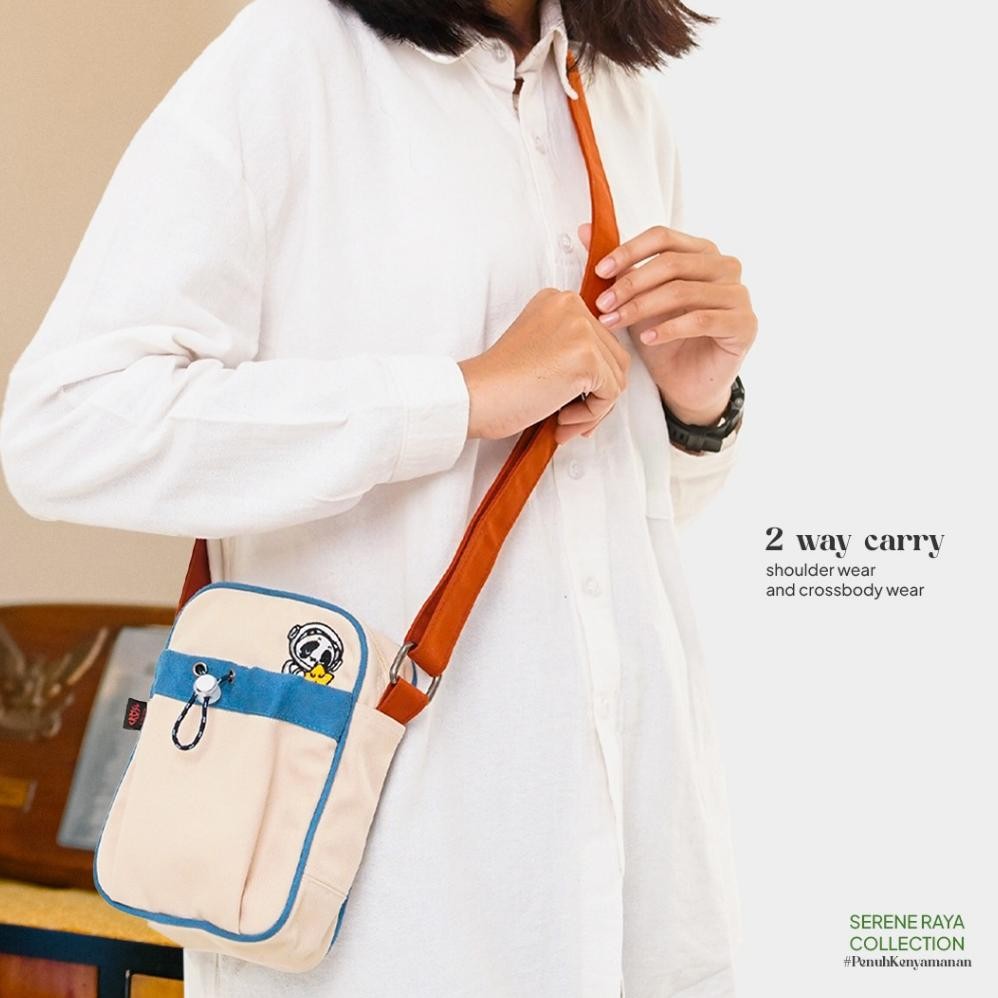 TERMURAH CRSL Peeta Shoulder Bag | Tas Selempang Kecil | Tas Pinggang Kotak | Tas Slempang | Sling B