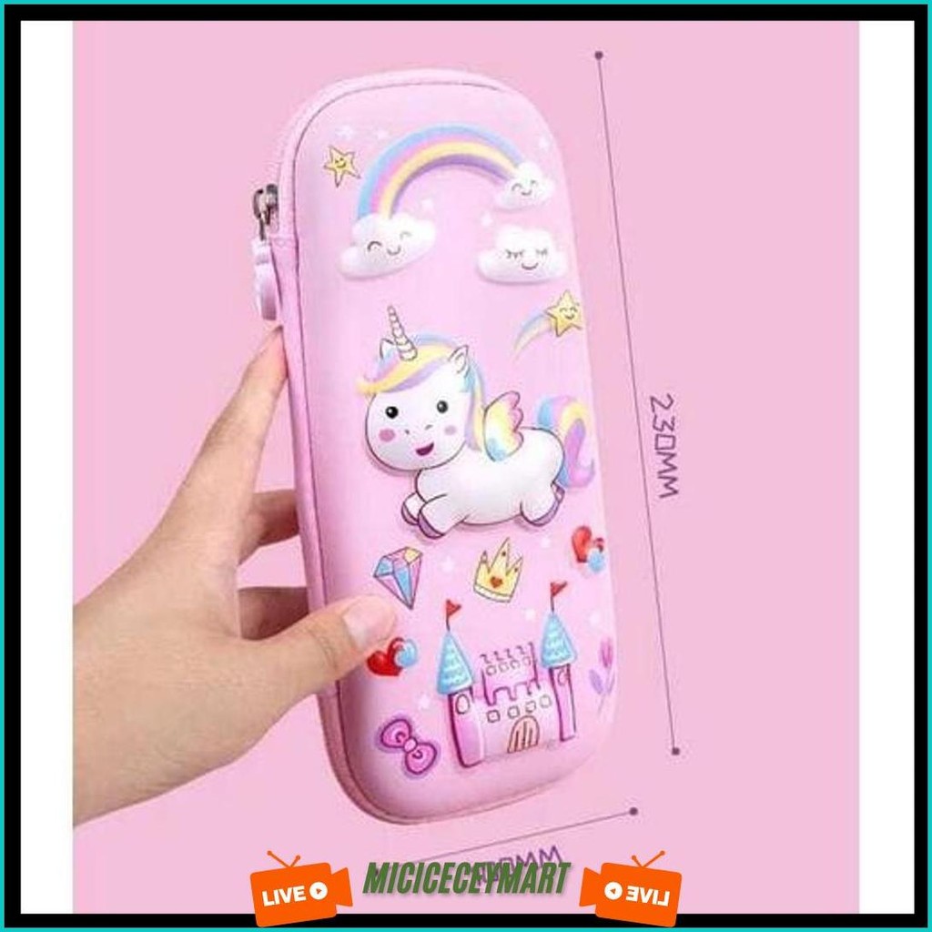 

[Nicky888] Pensil Case 3D Timbul Eva, Kotak Pensil 3D Anak Seoklah, Tempat Pensil Model 3D Timbul Cod