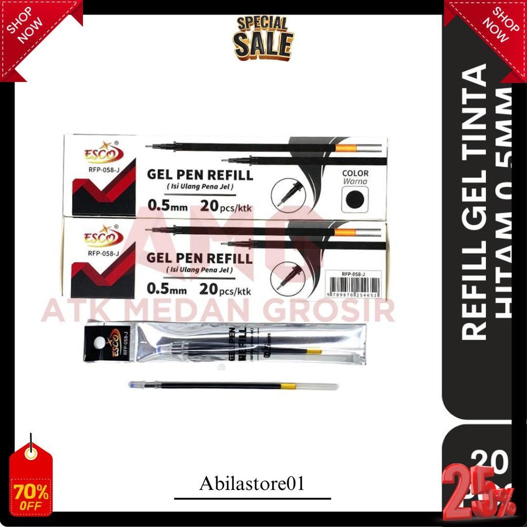 

Refill Pulpen Gel 20 Pcs Hitam Kualitas Baik Gratis Ongkir