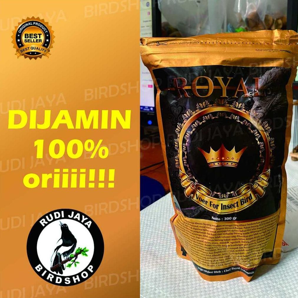 ty-35 VOER ROYAL BESAR 300GRAM PAKAN MAKANAN KHUSUS BURUNG PEMAKAN SERANGGA PROTEIN TINGGI TANPA EF 