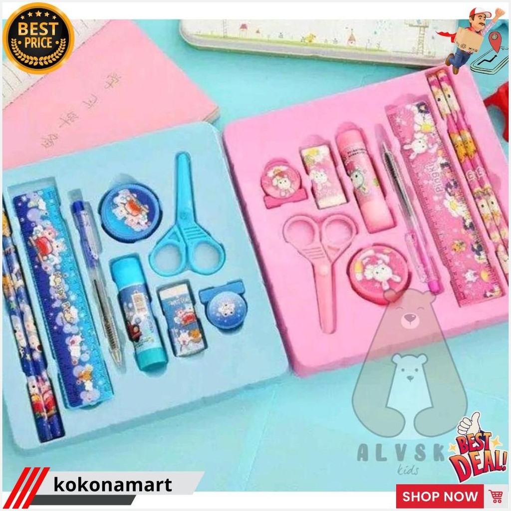 

Alat Tulis Pensil Set Anak 10 In 1 Karakter Lucu Stationery Souvenir / Alat Tulis Sekolah Terlaris