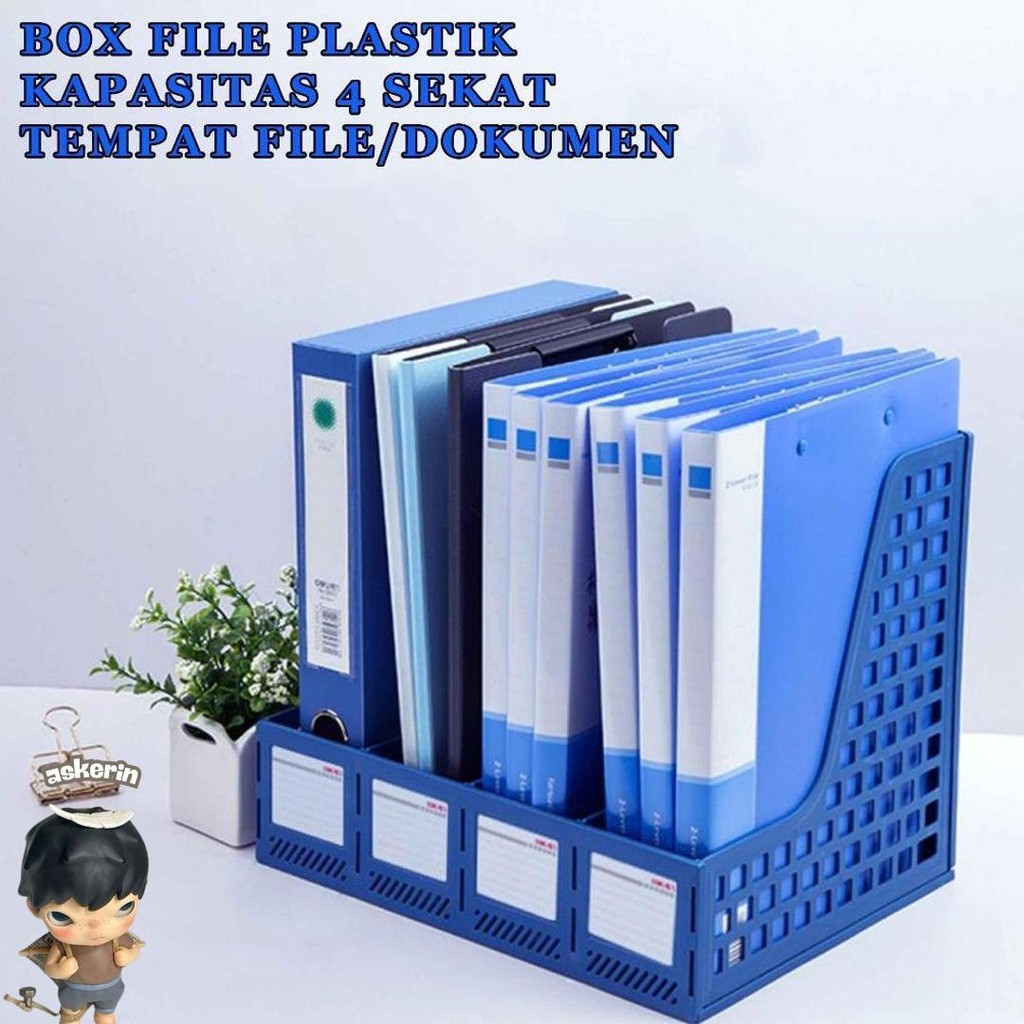 

Box File Plastik / Tempat File & Dokumen / Kapasitas 4 Sekat Diskon