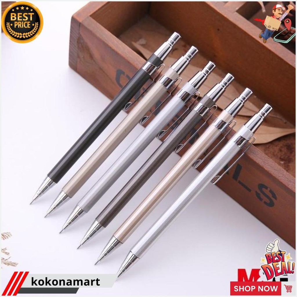 

M&G Pensil Hb Mekanik Coco Untuk Menulis Atau Menggambar Premium Mechanical Pencil 0.5 Mm Desain Metal Grip Nyaman Tidak Mudah Patah Original Produk