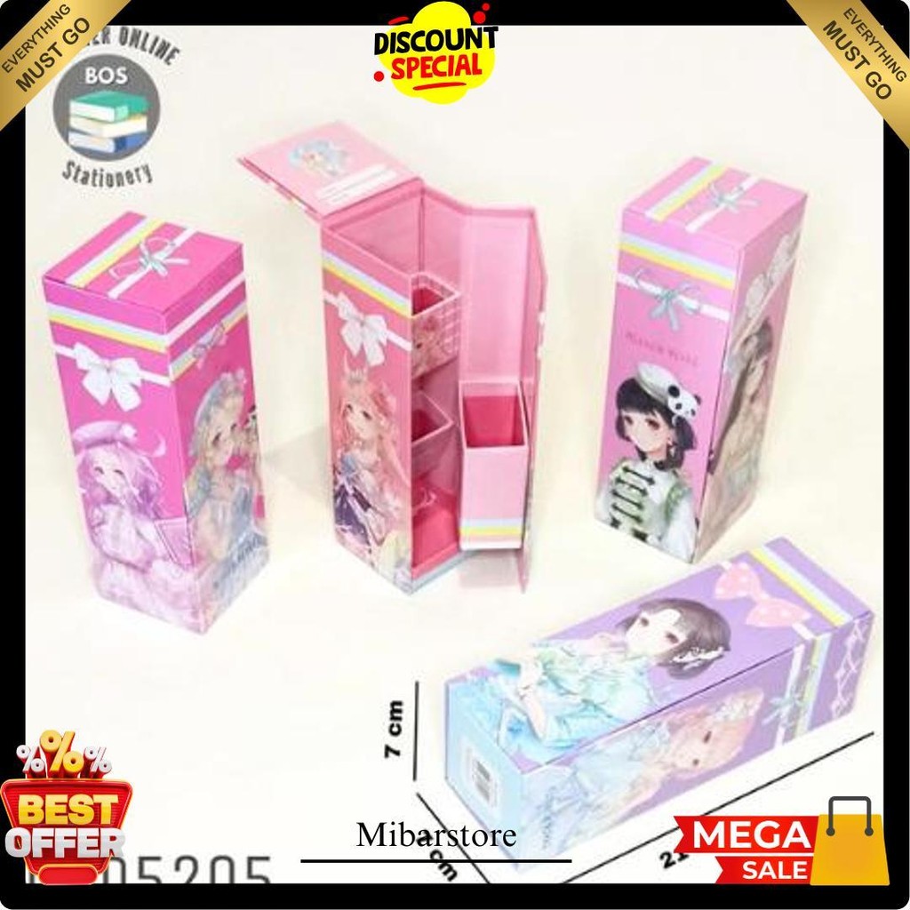 

Bos Kotak Pensil Karton Berdiri/Tempat Pensil Organizer/Pencil Case Siap Kirim