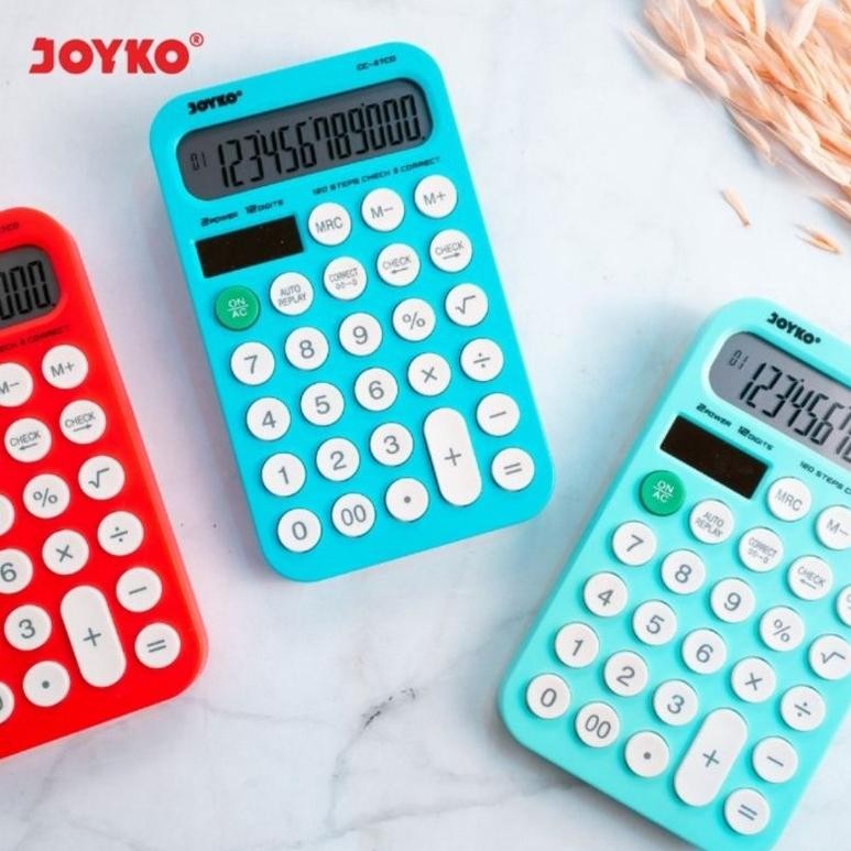 

LI34 Kalkulator JOYKO CC 47CO - Calculator Check & Correct (Bisa Cek Ulang) Berkualitas