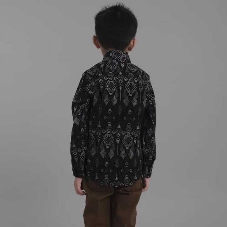 Kemeja Batik Anak Laki-Laki Lengan Panjang Batik Anak Cowok Katun Slimfit Premium