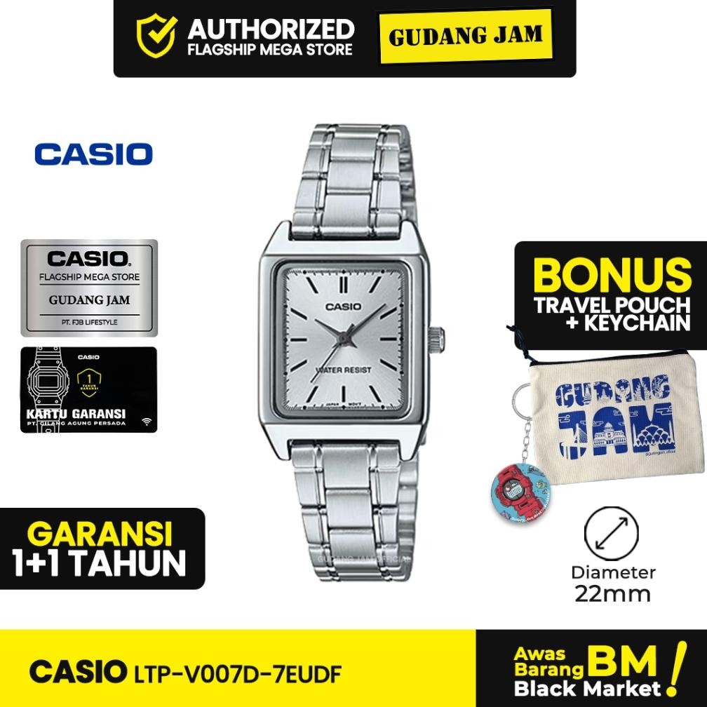 Up15 Jam Tangan Casio LTP-V007D-7EUDF LTP-V007D LTP-V007 LTPV007D LTP V007D Original