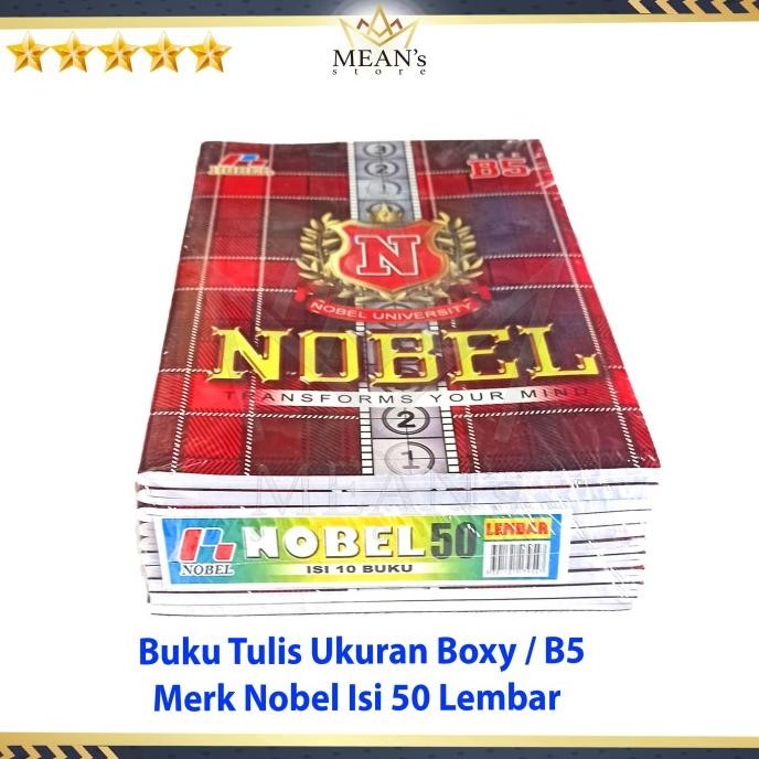 

Sale!! Buku Tulis Nobel Isi 50 Lembar / Buku Tulis Smk / Sma / Smp Boxy B5