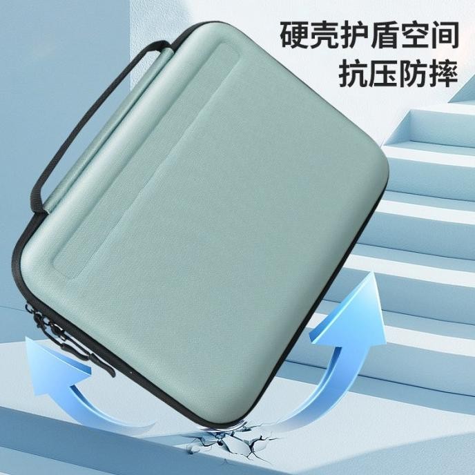 TERBARU - Military PadFolio Eva Hard Case Organize Bag Hardshell With Handstrap for Ipad Pro / Galax
