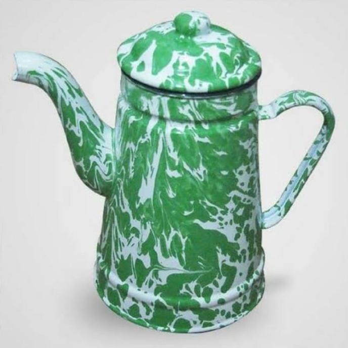 SALE Teko Blirik Timbangan Eskan Jadul Lurik Hijau 12cm, 13 cm