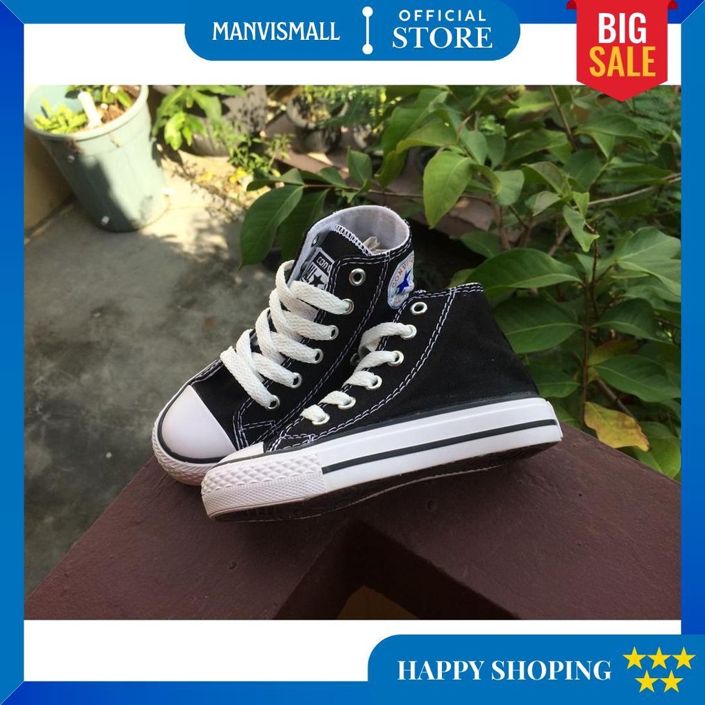 Terbaik Sepatu Sekolah Anak Conversee All Star Hitam 21-43 Sepatu Hitam Baby Anak Sepatu Anak Usia T