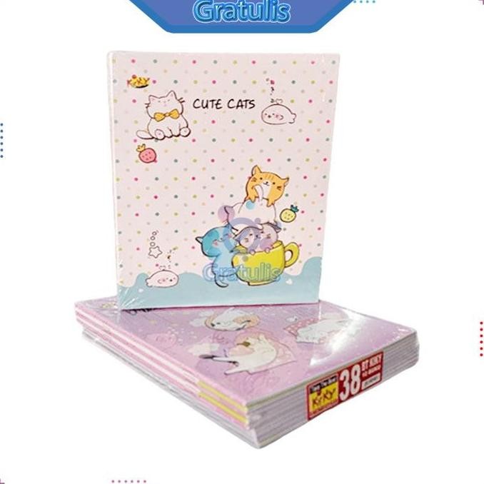 

Diskon!! Write Book Kiky [Isi 38 Lembar/Random/10 Buku] / Buku Tulis Sekolah Kiki [1 Pack]