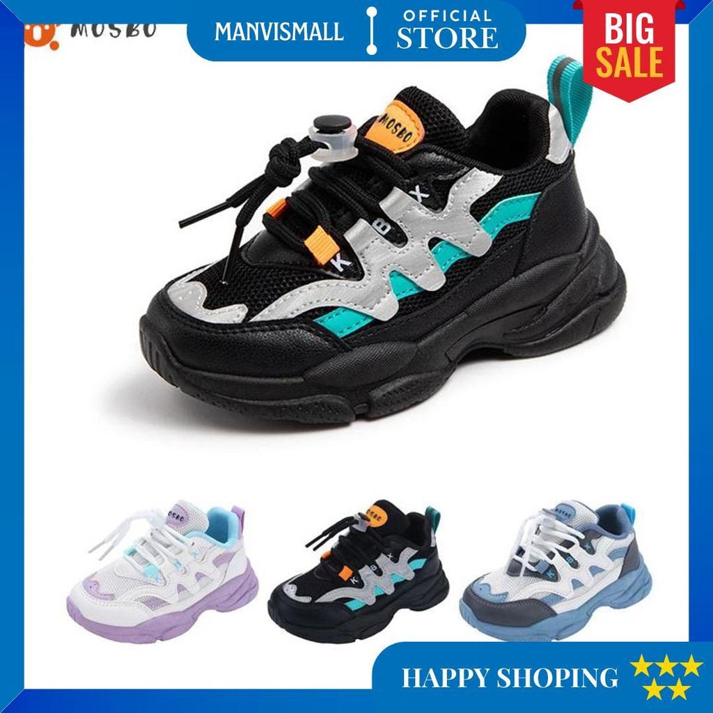 Mosbo Sepatu Olahraga Anak Laki Laki Sepatu Sneakers Anak Perempuan Sepatu Anak Cewek Kids Shoes Imp