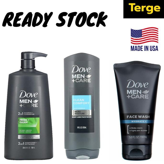 TERLARIS - IMPORT USA Dove Men Care Shampoo Conditioner Body Face Wash