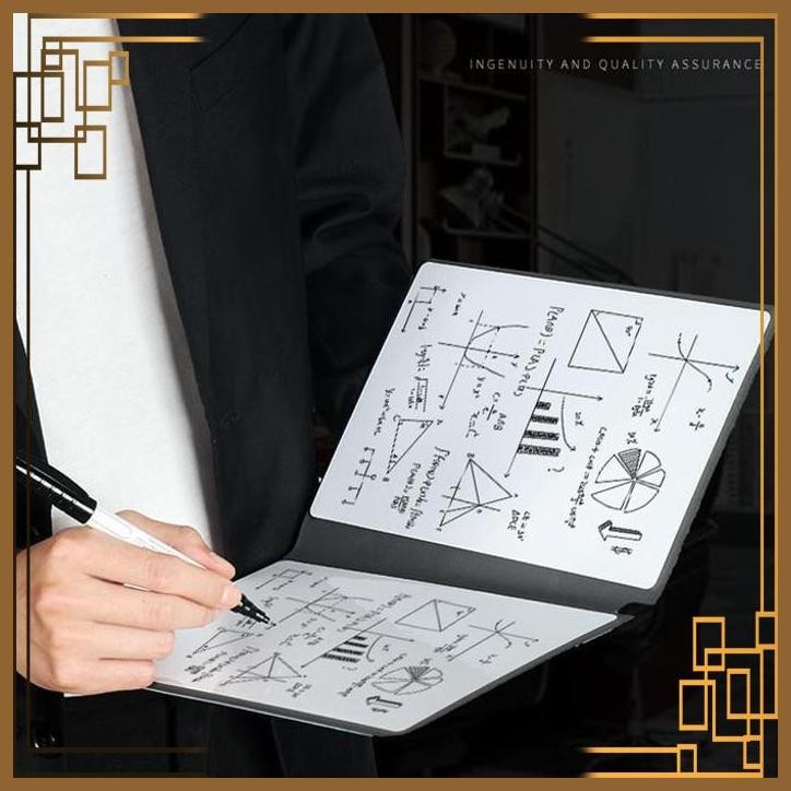 [ARS] Papan Tulis Catatan Corat Coret Sketsa Portable A5 Whiteboard Notebook